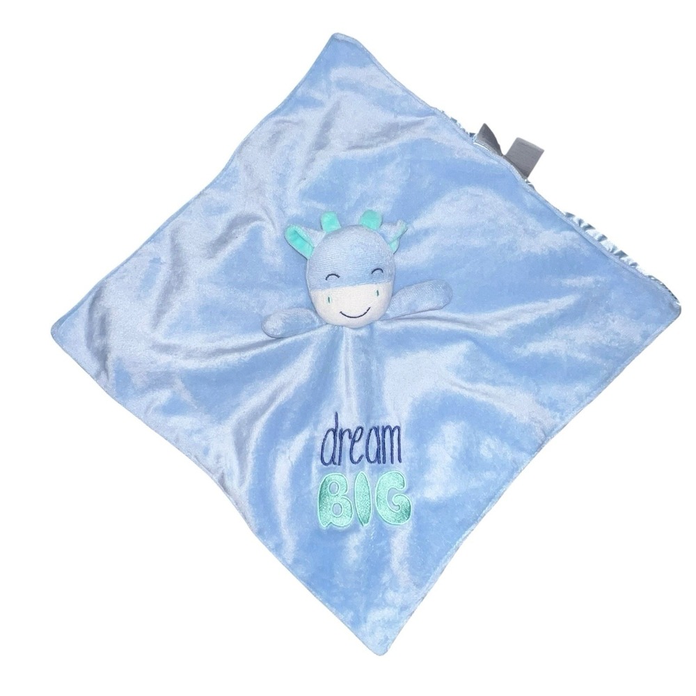 Baby Starters Dream Big‎ Giraffe Security Blanket Lovey Plush Toy Blue Green